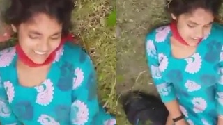 Stunning girl engages in outdoor sex in a picturesque village