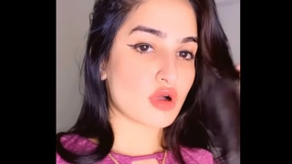 Experience a steamy shower with Poonam as she bares her breasts