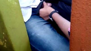 Handjob in the park with a Desi twist