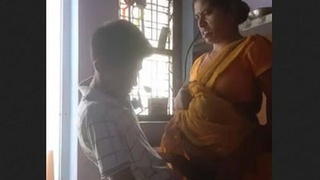 Mature Indian wife has sex in the kitchen
