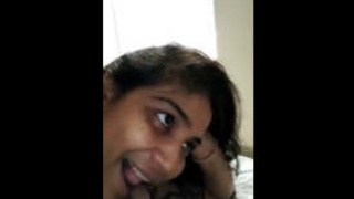 A South Asian woman gives a high-definition sensual oral sex performance