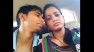 Desi girlfriend's intimate moment with car-themed roleplay