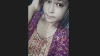 Indian wife showcases her large breasts and toned vagina in first installment