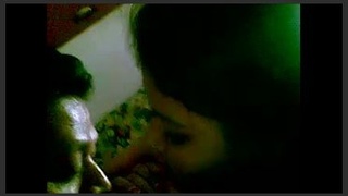 Husband vigorously penetrates busty auntie