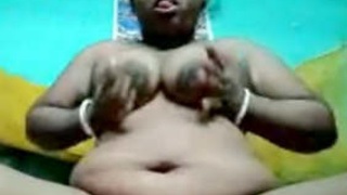 Aroused Bengali woman pleasuring herself on a video chat