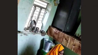 Indian wife gets penetrated in dog style