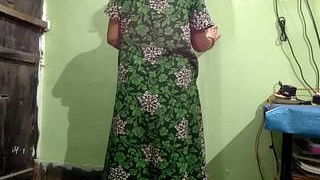 Indian aunty's breasts are fondled by her lover in a fervent rendezvous