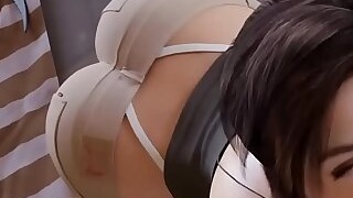 Lara croft sucking a big cock hentai