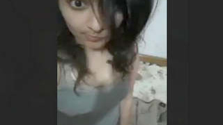 Pakistani girl flaunts her large breasts