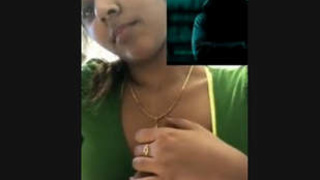 Indian college girlfriend on video chat