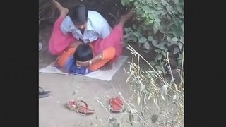 Local Desi woman gets wild in outdoor romp