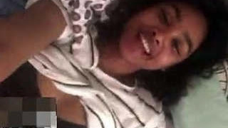 A girl from Bangladesh pleasuring herself during a video chat