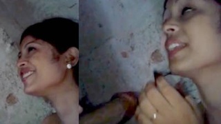 Stunning bhabi's initial oral experience