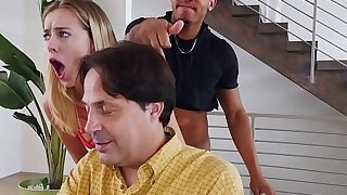 BANGBROS - Young Haley Reed Fucks Boyfriend Behind Her Dad&rsquo;s Back