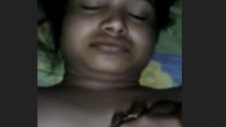 A Bengali GF gets playful on the bed