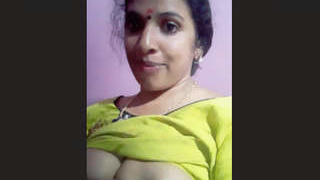 South Indian aunt reveals her breasts