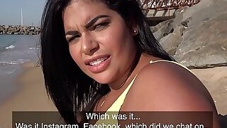 Public Agent A Blind date for Latina with huge natural boobs