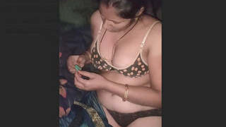 Indian wife gives a skilled blowjob