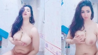 Indian sister sensually bathes