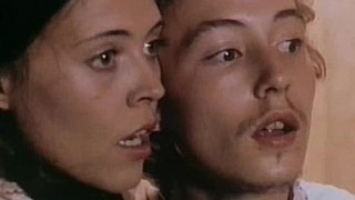 Unique vintage porn video with a standing position