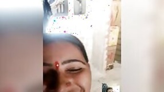 Whatsup XXX video call of Desi girl showing off her hairy wet pussy
