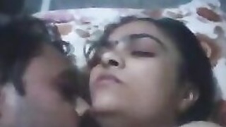 Desi bhabhi plays with her husband's cock and satisfies him