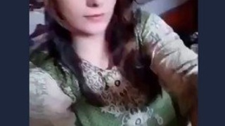 Gorgeous Indian housewife with stunningly hot breasts