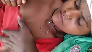 Indian prostitute engages in outdoor sex for financial gain