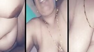 Auntie Mallu rides her secretary's huge cock in her husband's absence