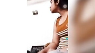 Panjabi girl shakes her huge breasts Desi during XXX video call