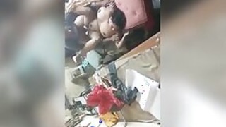 Chubby Desi XXX lady has sex with an employee at the MMS factory