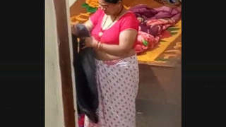 Aunt discovered in the act of changing discreetly