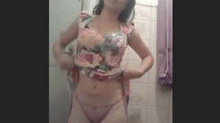 Jhansi beauty records intimate video in restroom