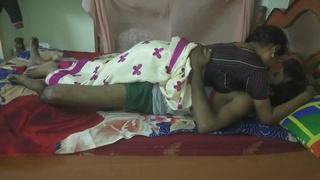 Indian couple's quarantine sex session ends with intense orgasm