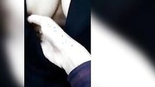 Teenage Muslim adult shows her tits to her lover in the open air