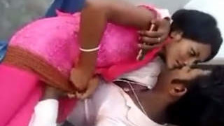 Indian teen couple's outdoor love affair