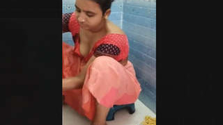 Bhabi prepares for a bath