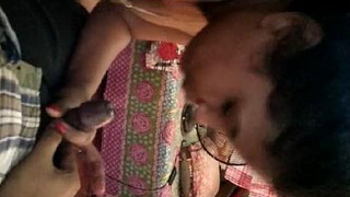 Assamese girl gives a sensual blowjob in a homemade video