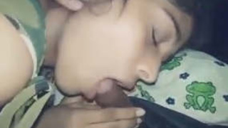 An Indian beauty gets naughty and gives her lover a steamy oral pleasure