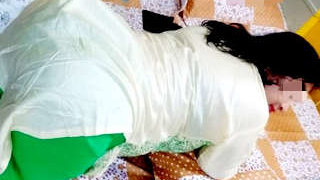 Indian bhabi gets doggy style with sexy buttocks