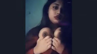 Sensual Desi teenagers indulge in intimate breast caressation
