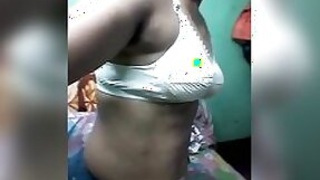 FSI porn video of busty single wife in Telugu