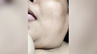 Desi's wife flaunts her XXX size breasts on camera in a MMC home porn