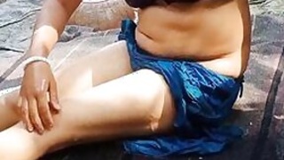 Busty bhabhi gets man penetration in her pussy Desi in the bathroom