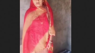 A stunning village wife gets busted with her father in the middle of the night