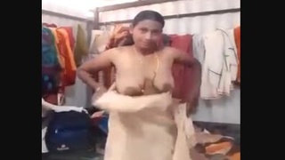 Secretly recorded video of a nude Tamil wife