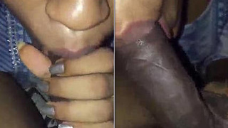 Aroused Indian wife eagerly giving oral pleasure