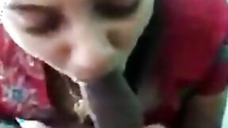 Newlywed bhabhi sucks and copulates with her young roommate