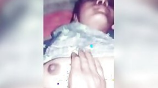 Desi the maid with her landlord scene from the movie