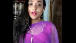 Indian beauty performs live on Tango